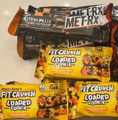 17 ct MET-Rx Big 100/Fit Crunch Bar Various Flavor No Dates/Box B58 Retail $70