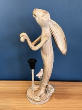 Whimsical 17" Bunny Rabbit Accent Lamp Copper Gold Finish Nursery Spring Decor