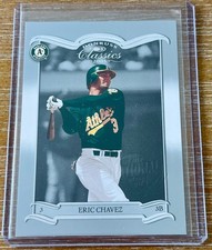 ERIC CHAVEZ 2003 Donruss Classics NATIONAL STAMP SILVER PARALLEL #4/5 !