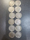 Buffalo Nickel 5C Lot of 10 Circulated 1913 1935 1936 1937 US Coins. #441