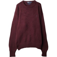 Used Ralph Lauren POLO by Ralph Lauren cotton knit sweater men's size XL ap...