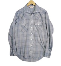 Vintage Sundance Career Club Pearl Snap Western Long Sleeve Shirt Men's Size M