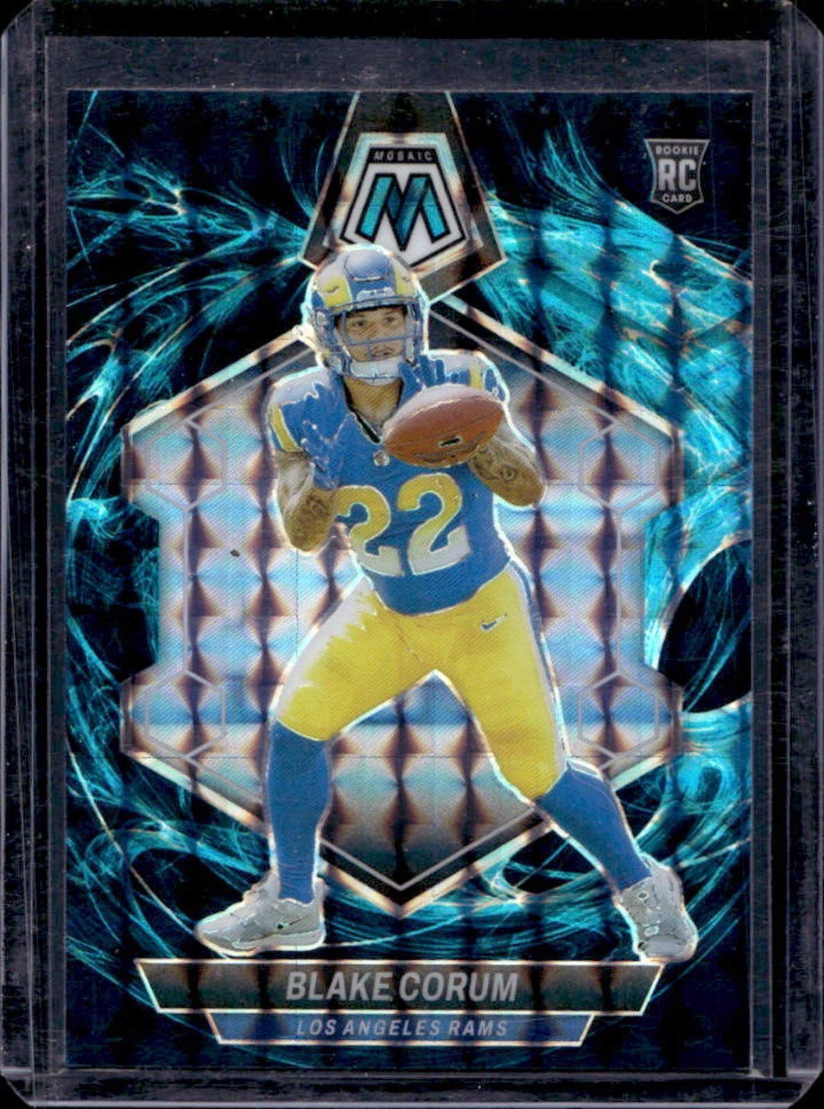 2024 Mosaic Blake Corum SSP RC Genesis Prizm Rookie #368 Rams