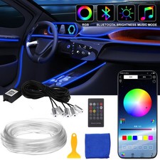 APP Control 5-In-1 RGB LED Interior Strip Light Car Ambient Atmosphere Lighting
