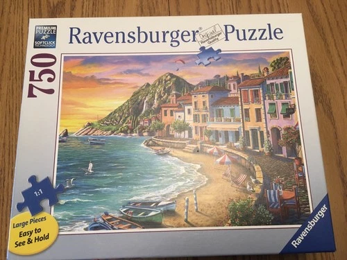 Ravensburger Jigsaw Puzzle ROMANTIC SUNSET 750 Piece Large Format - Complete EUC