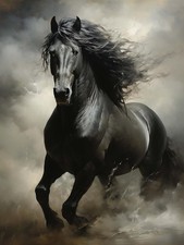 Paint by Numbers Kit for Adults Beginner Horse, Acrylic Oil Painting by Numbe...