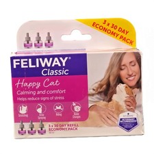 FELIWAY(3 PACK) Classic Happy Cat Calming Pheromone Refill - 90 Days hot sale