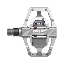 Time Pedal Speciale 10 Large MTB Pedals, Including Atac Standard Cleats Raw Alum