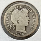 1906 10C Barber  SILVER Dime
