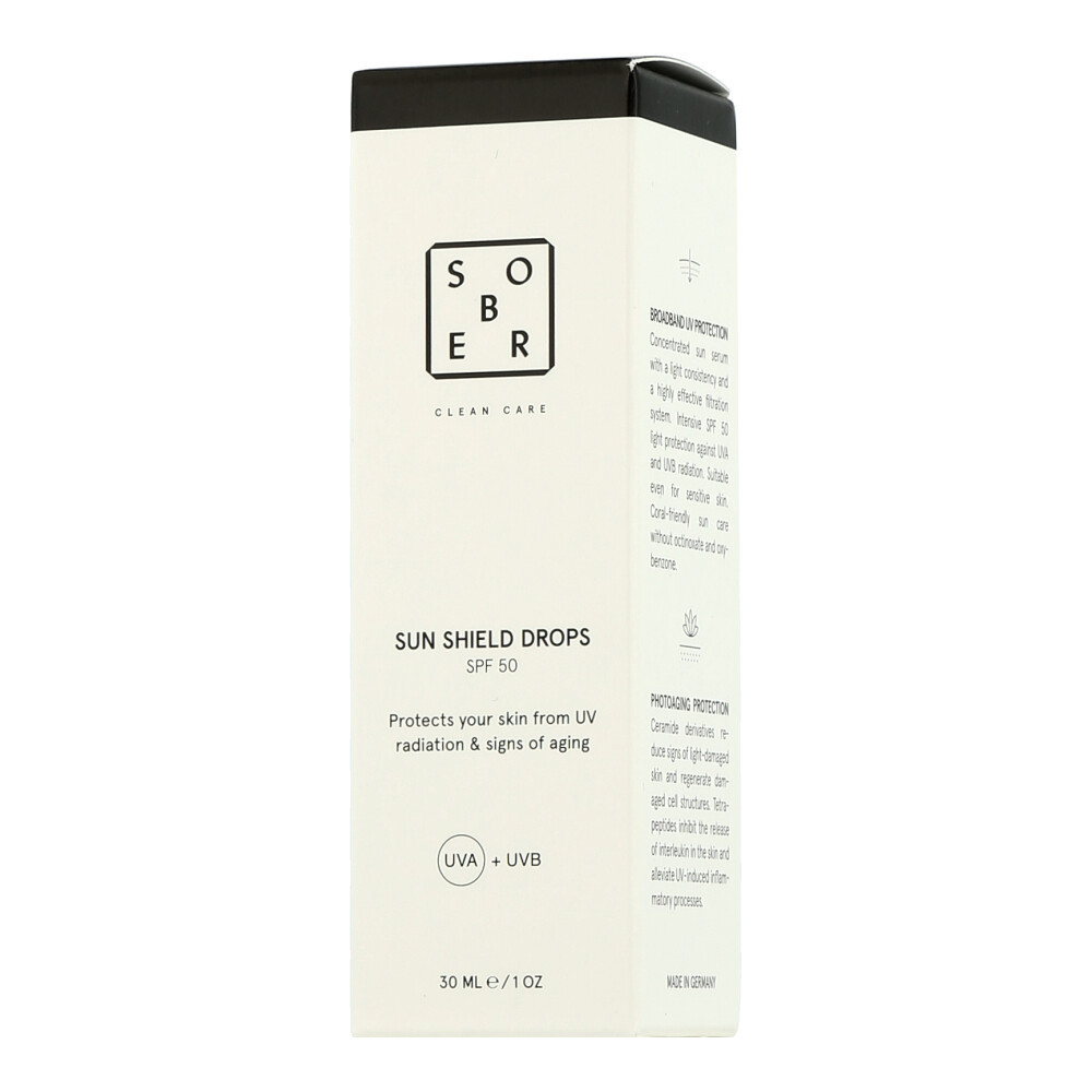 sober Clean Care - Солнцезащитные капли SPF 50, 30 мл