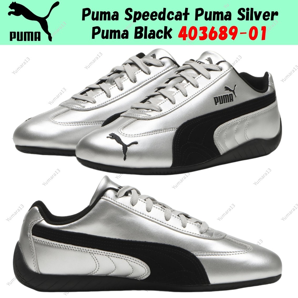 Puma Speedcat Puma Silver Puma Black 403689-01 Men's Size | eBay