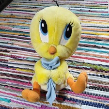 Rare Vtg Baby Looney Tunes Tweety Pyjama PJ Case 2001 Jemini France 14" Plush