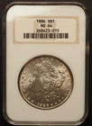 1886  *P* MORGAN SILVER  $1 DOLLAR  NGC MS64**FATTY HOLDER **FREE SHIPPING G1669