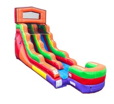 Commercial Inflatable Water Slide 15ft Modular Rainbow Slide With Blower