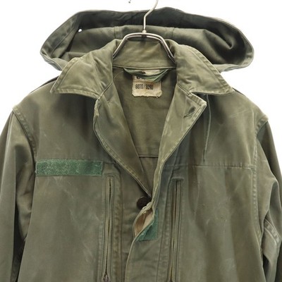 FRENCH ARMY 70s Vintage F2 Hoodie Military jacket 92C olive Men's