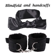 Cytherea 2 Pieces Satin Blindfold Eye Mask Couple Game Cosplay Soft Love Cover