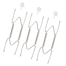3 Pack Plate Hanger 6-inch Invisible Wall Hangers with Wall Hook Silver