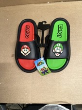 Super Mario Nintendo, Mario, Luigi Slides Size 5 Multicolor New With Tags