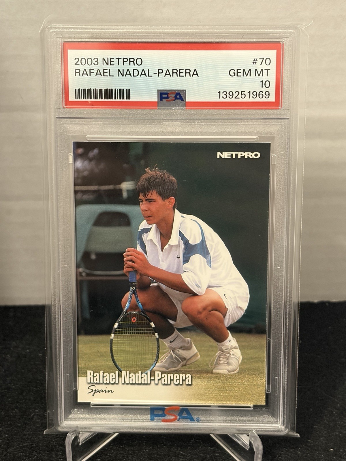 Rafael Nadal - Parera Rookie 2003 NetPro #70 Spain PSA 10