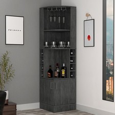 8 Wine Cubbies Bar Cabinet , Home Two Door Bo...