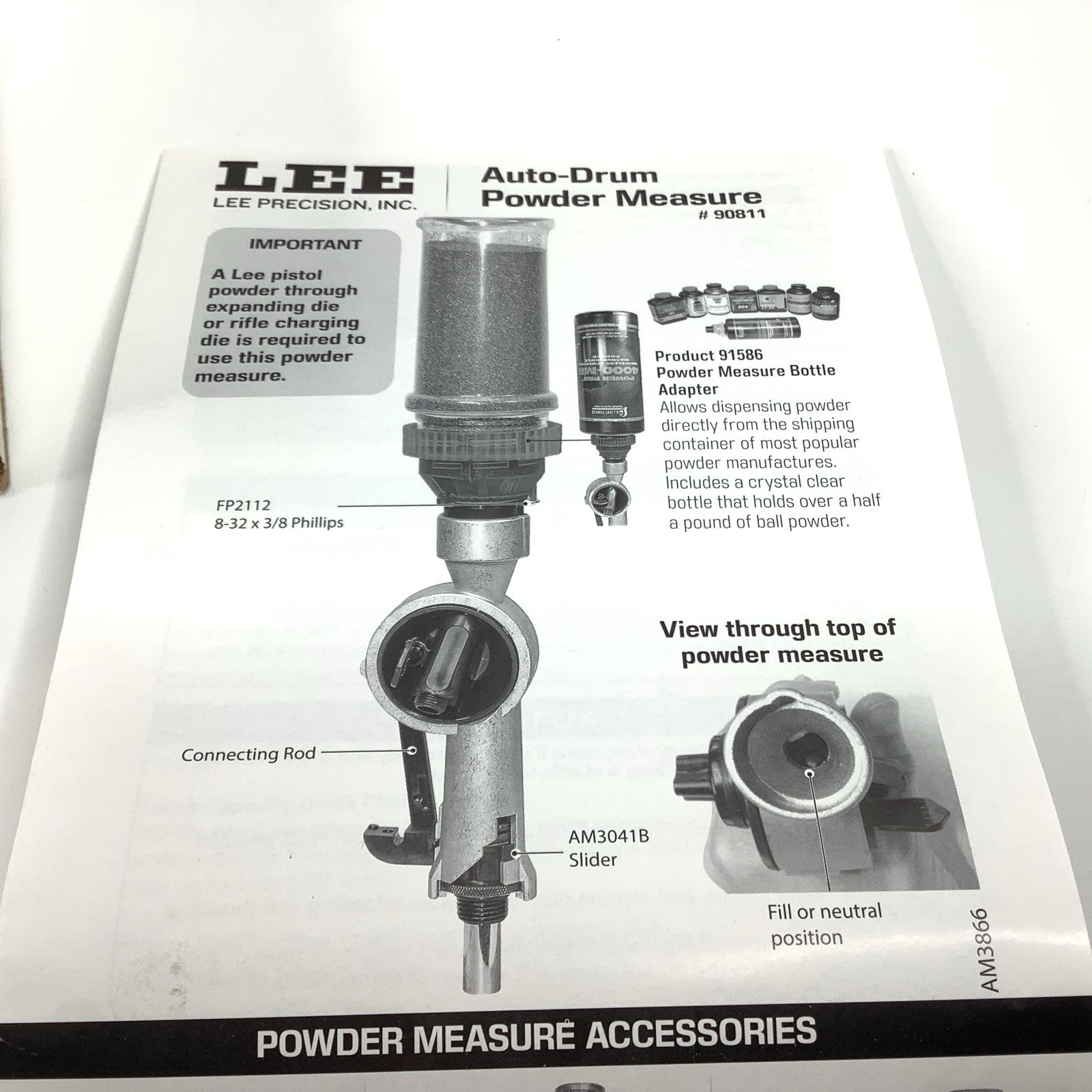 Lee Precision Auto Drum Powder Measure 90811