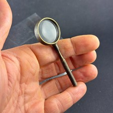 ultra rare vintage BUSCH LOUPE WITH HANDLE BRASS magnifier jeweller leitz zeiss