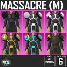 World Zero WZ - PAQUETE DE 6 - ARMADURA DE MASACRE (M)
