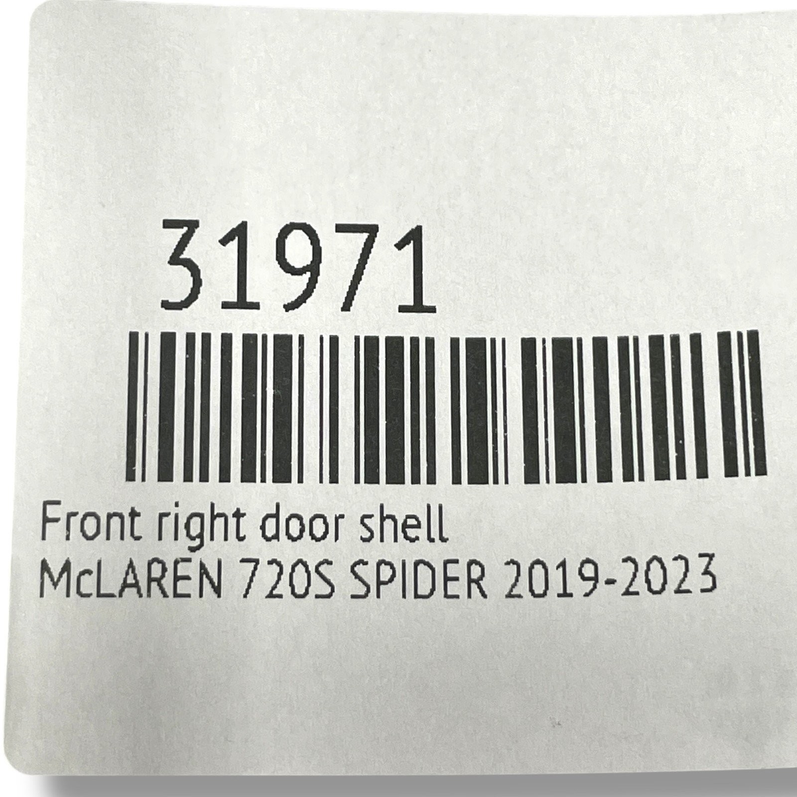 McLaren 720S 2019-2023 Front Right Door frameworks Set