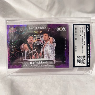 2022 AEW All Elite Wrestling Purple Pyro Anthony Bowens Max Caster The Acclaimed