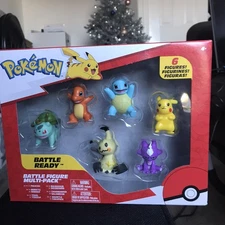 Pokémon Battle Figure Set - 6 Piece Playset Battle Ready Multi-Pack