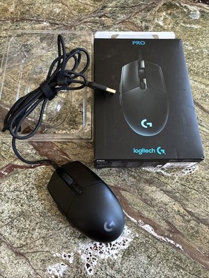Logitech G Pro Wired Optical Gaming Mouse - Black EUC