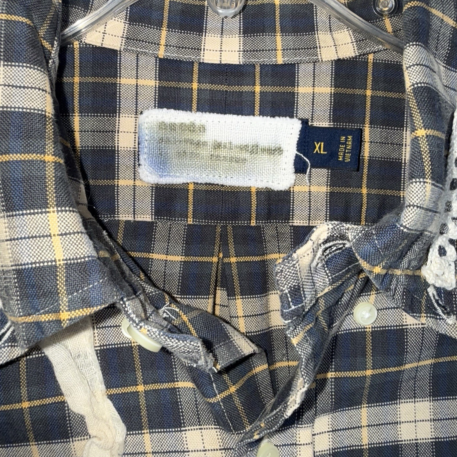 Upcycled Handmade Patchwork Button Front Shirt-Co… - image 3