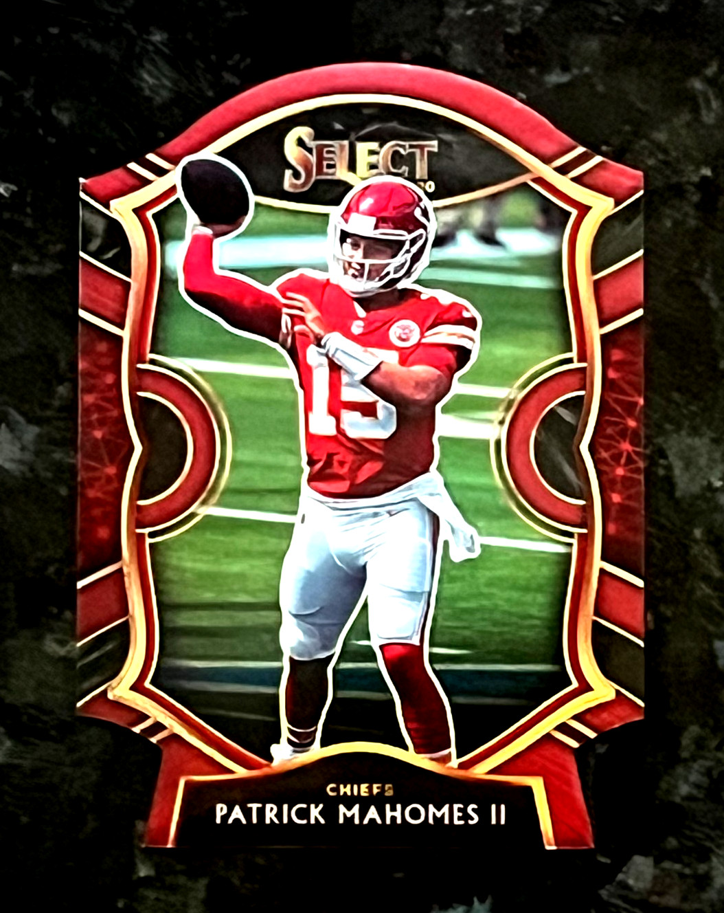 Patrick Mahomes II 2020 Panini Select Red Die-Cut Prizm Kansas City Chiefs #2