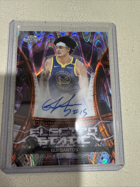 2025-26 Topps Cosmic Chrome Gui Santos Orange Electro Static RC Auto 12/25 SP