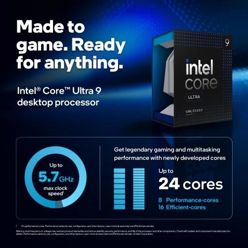 Intel Core Ultra 9 Desktop Processor 285K - 24 cores (8 P-cores + 16 E-cores) - Image 4 of 4