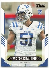 2021 Score Victor Dimukeje RC Duke Blue Devils #397