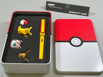 LAMY Safari Pokémon Collectable Fountain Pen Set  Pikachu/Eevee/Jigglypuff