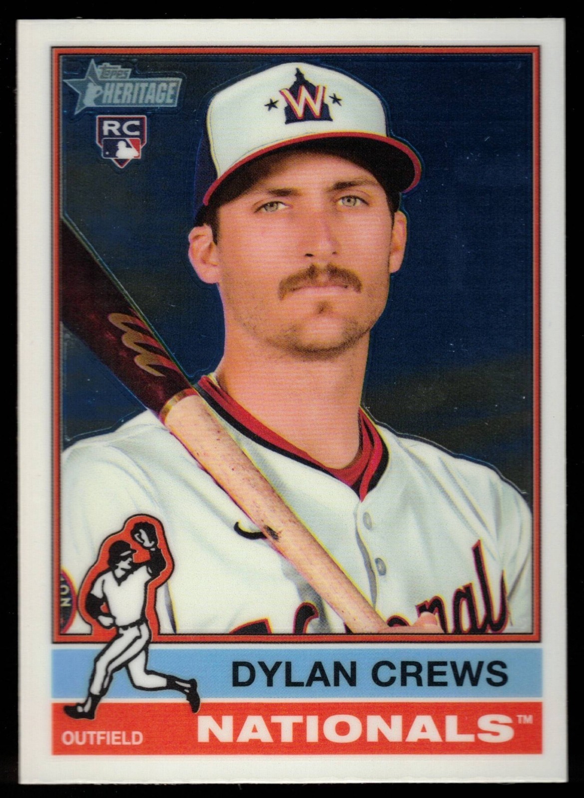 Dylan Crews - 2025 Topps Heritage Chrome #247 Rookie Card (RC) FREE SHIPPING!!