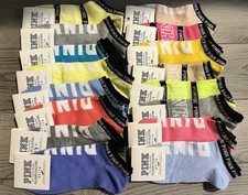 Victoria Secret VS Love Pink No Show Socks 8 Pairs Random Colors New with Tags