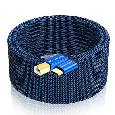 USB C to B Printer Cable 20Ft, High Speed USB C Printer Cord Compatible with