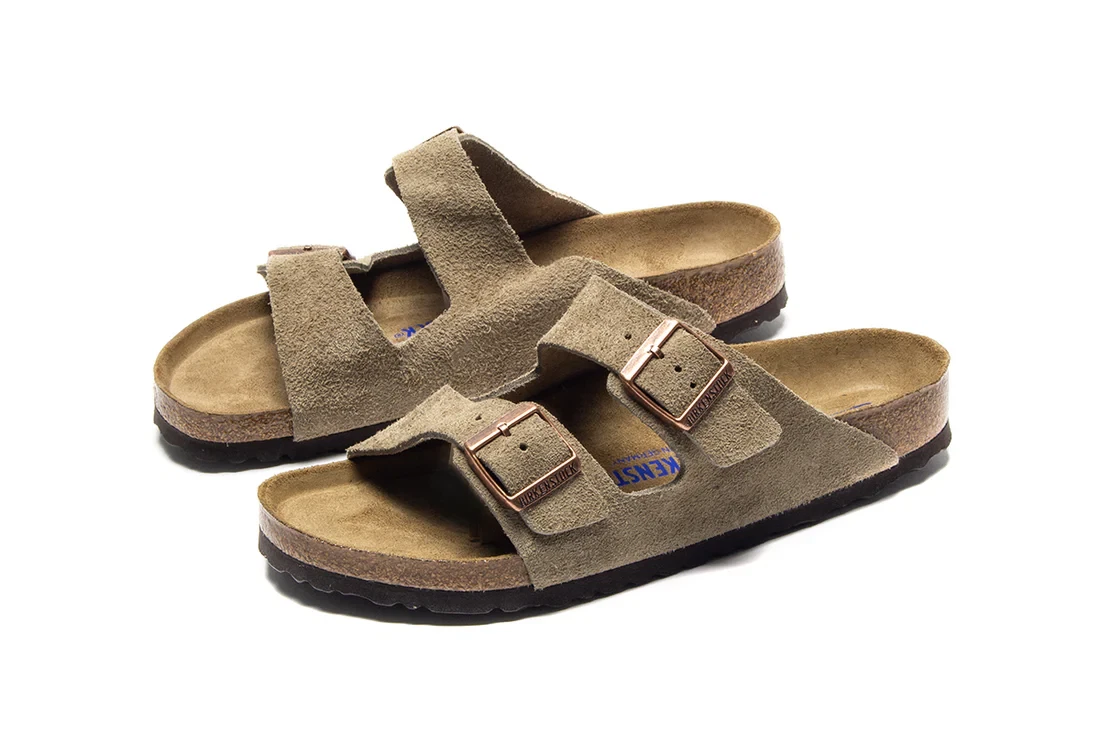 Birkenstock Arizona Soft Footbed Sandals Taupe Suede Leather Shoes Size 37-45
Opens in a new window