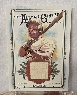 2025 Topps Allen & Ginter Rickey Henderson Game-Used No Number Rare/25 Relic SSP | eBay 2025 Topps Allen & Ginter Rickey Henderson Game-Used No Number Rare/25 Relic SSP | eBay