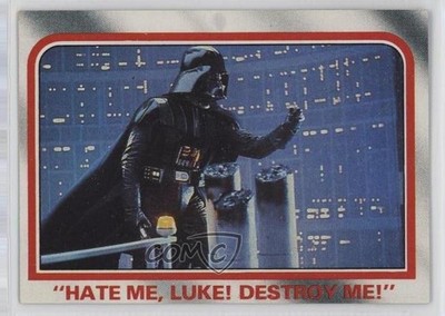 1980 Topps Star Wars: The Empire Strikes Back Hate me Luke! Destroy me! #115 t3o