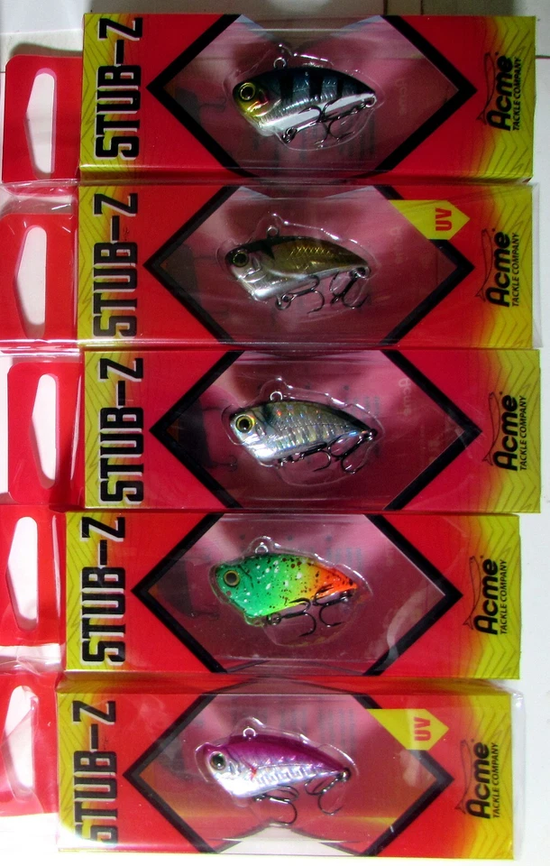 Acme Stub-Z 1.25" 3/16 OZ Lote 5 Buddy Ruff, Crazy Horse, Luna Llena, Pinky, Psysco Foto 2 de 4