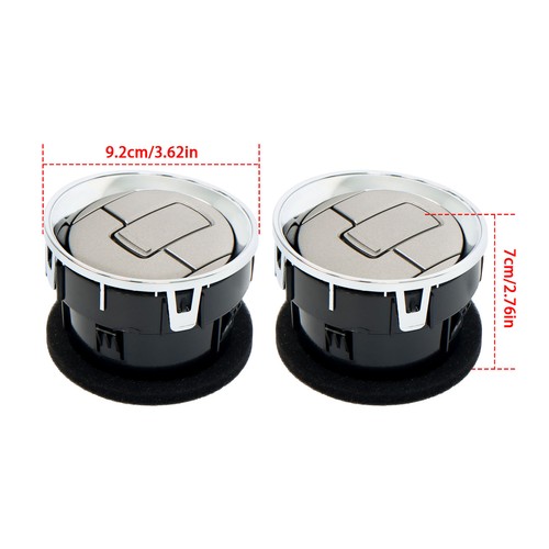 For 2009-2014 Ford F150 2PCS Dashboard AC Heater Air Dush Vent Louvre Chrome NEW - Picture 2 of 11