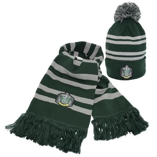 Slytherin hat and scarf set sales