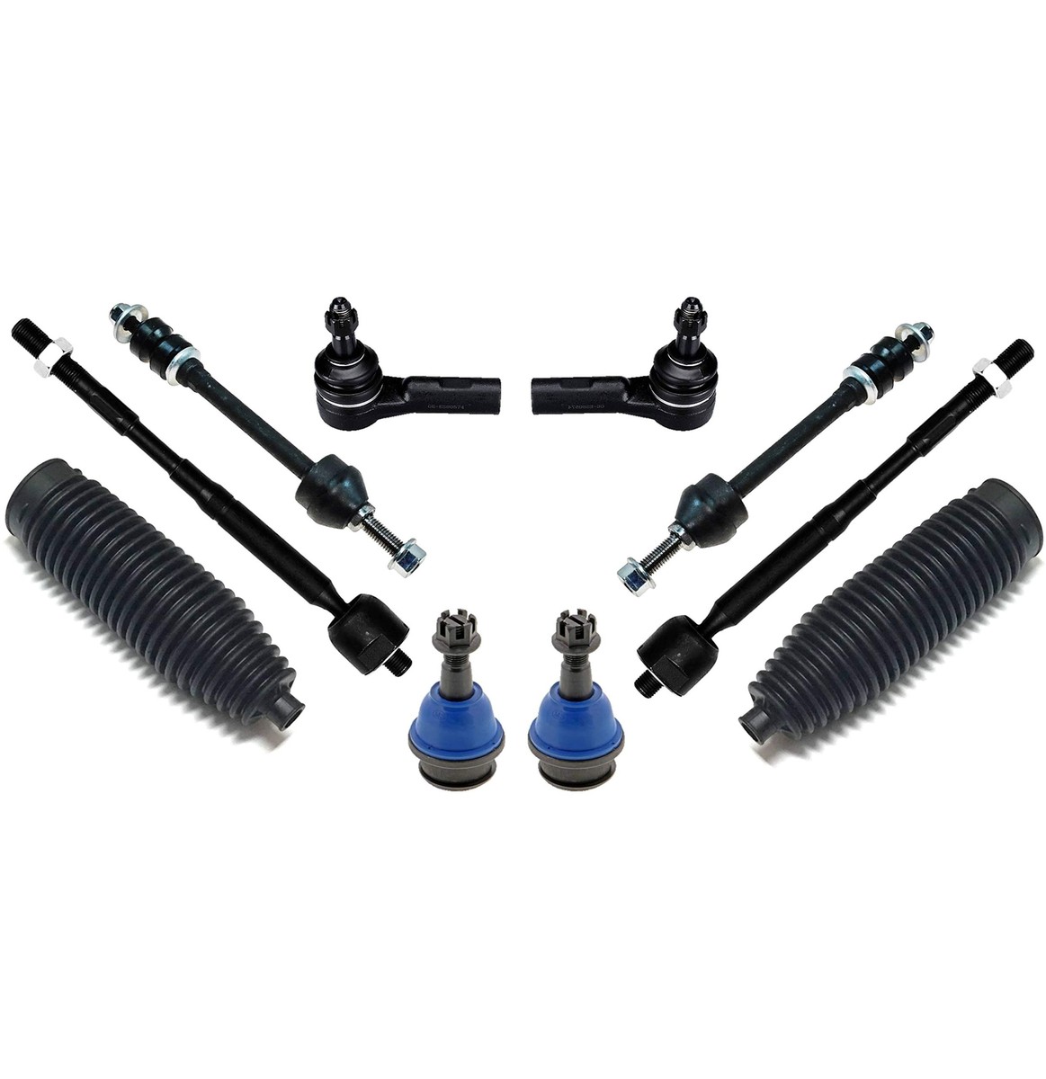Detroit Axle - 4WD Front 10pc Suspension Kit for 03-08 Dodge Ram 2500 3500 Replacement 2003 2004 2005 2006 2007 2008, 4 Ball Joints 4 Tie Rods 2 Detroit Axle - 4WD Front 10pc Suspension Kit for 03-08 Dodge Ram 2500 3500 Replacement 2003 2004 2005 2006 2007 2008, 4 Ball Joints 4 Tie Rods 2