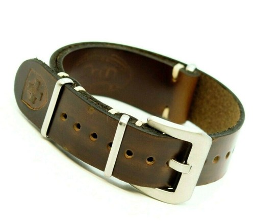 Genuine Leather Watch Strap,Zulu Band Panerai style Handmade 18/20/22/24 mm  - Picture 3 of 7