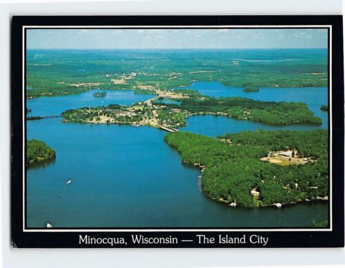 Postcard The Island City, Minocqua, Wisconsin