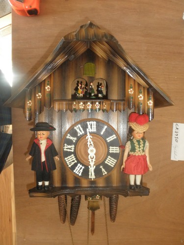 Cuckoo Clock German one of a kind SEE VIDEO Black Forest Chalet 1 Day CK2950